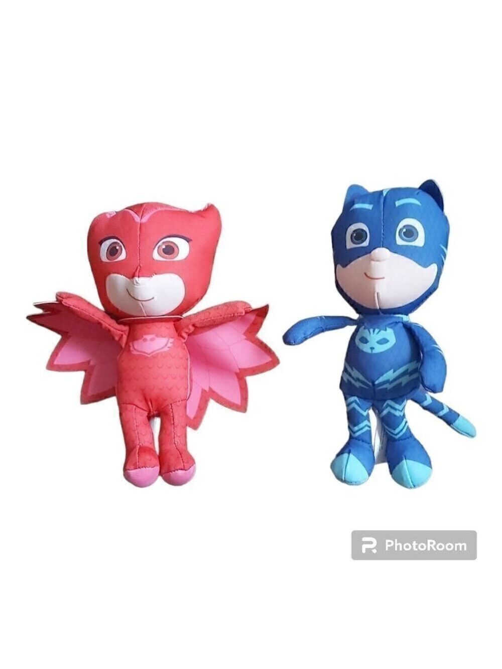 NWOT PJ Masks Owlette & Catboy 8-Inch Plush Dolls - Perfect Playtime Companions